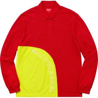 シュプリーム(Supreme)のSupreme 18SS Corner Arc L/S Polo Red L(ポロシャツ)