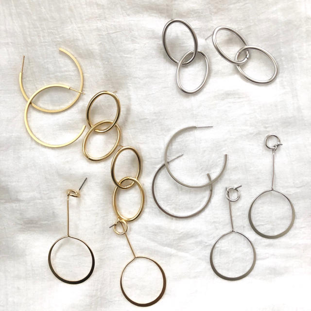 DEUXIEME CLASSE(ドゥーズィエムクラス)のimport double circle pierce    014 レディースのアクセサリー(ピアス)の商品写真