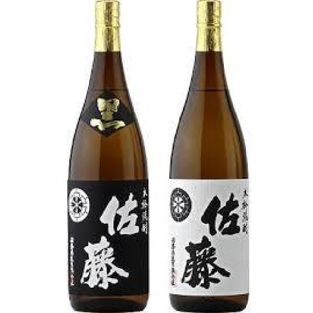 6本 佐藤 白 黒 1800ml 一升瓶 芋焼酎 食品/飲料/酒の酒(焼酎)の商品写真