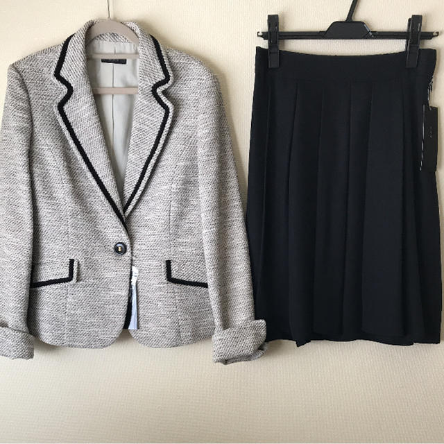 a.v.v(アーヴェヴェ)の新品 a.v.v☆ ラメツイード テーラードジャケット セットアップ スーツ M レディースのフォーマル/ドレス(スーツ)の商品写真