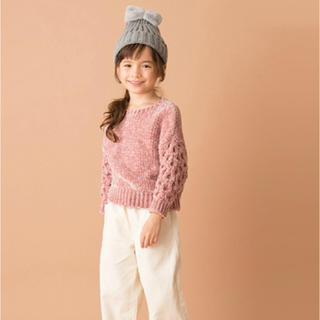 プティマイン(petit main)のpetit mainプティマイン モールニット S(80-90)(ニット)