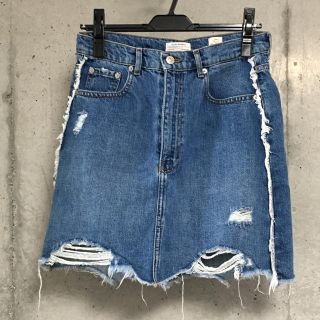 ザラ(ZARA)の美品★ZARA♡ダメージデニムスカート(ミニスカート)