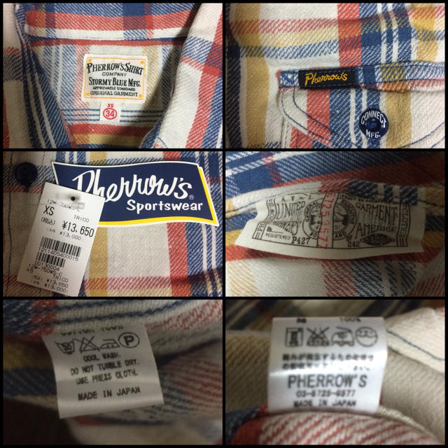 PHERROW'S(フェローズ)の限定色・フェローズ・ネルシャツ メンズのトップス(シャツ)の商品写真