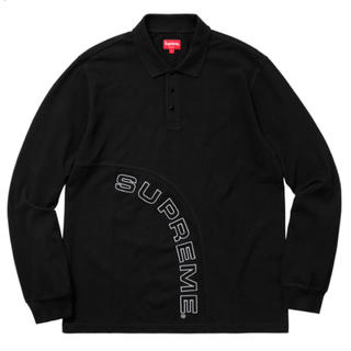 シュプリーム(Supreme)のCorner Arc L/S Polo Black Mサイズ(ポロシャツ)