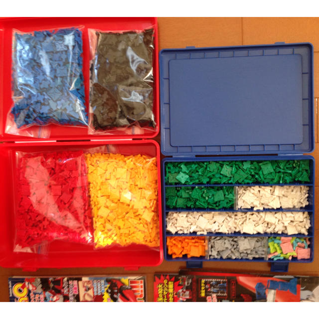 Lego(レゴ)のかこ様専用 LaQ 約1400g ハマクロー 本3冊 ケース付き キッズ/ベビー/マタニティのおもちゃ(知育玩具)の商品写真