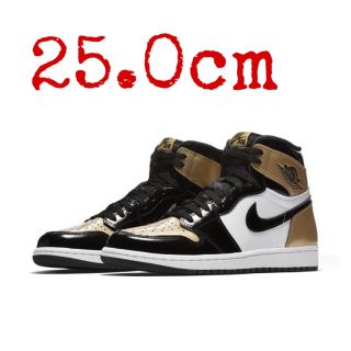 ナイキ(NIKE)のNIKE AIR  JORDAN1 RETRO HIGH GOLD  TOE(スニーカー)