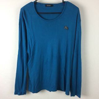 バーバリーブラックレーベル(BURBERRY BLACK LABEL)の美品 BURBERRY BLACK LABEL 長袖カットソー ターコイズブルー(Tシャツ/カットソー(七分/長袖))