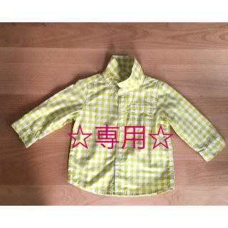 ベビーギャップ(babyGAP)のbaby GAPギンガムチェックシャツ 90サイズ(その他)