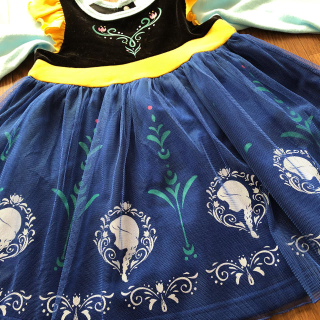 しまむら(シマムラ)のしょーこ様 ディズニーなりきりドレス アナ雪 80 キッズ/ベビー/マタニティのベビー服(~85cm)(ワンピース)の商品写真