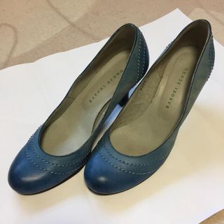 美品 24.5本革パンプス(ハイヒール/パンプス)