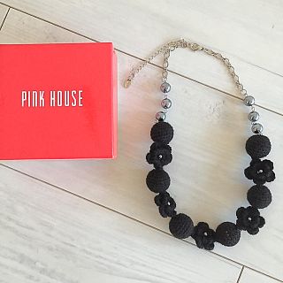 ピンクハウス(PINK HOUSE)の【PINKHOUSE】ニットモチーフ ネックレス  (ネックレス)