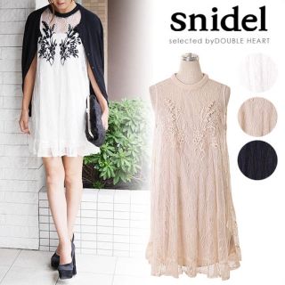 スナイデル(SNIDEL)の【最終お値下げ】snidel レースワンピース(ミニワンピース)