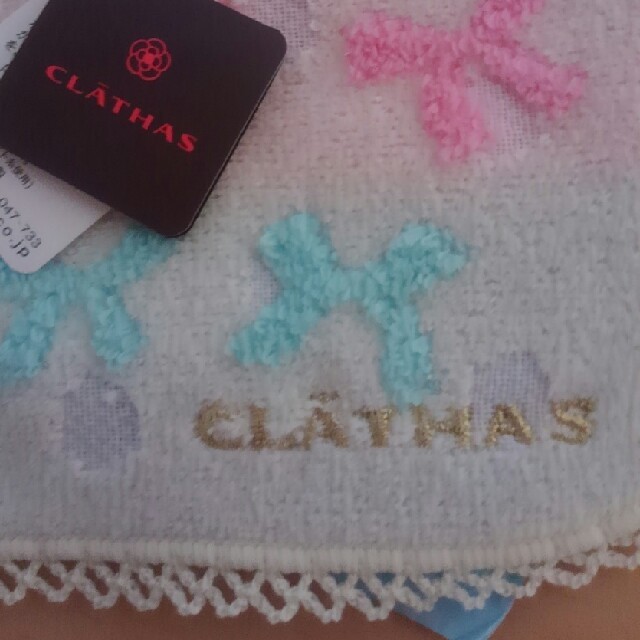 CLATHAS(クレイサス)のnegitoro様専用🎀CLATHAS  リボン柄タオルハンカチ🎀 レディースのファッション小物(ハンカチ)の商品写真