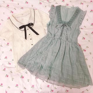 アクシーズファム(axes femme)のblouse & dress set(ひざ丈ワンピース)