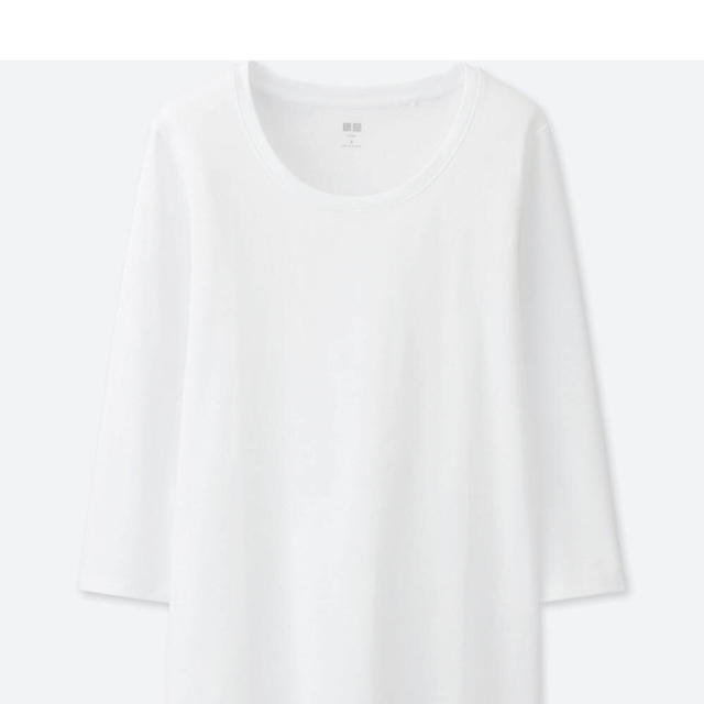 UNIQLO(ユニクロ)のUNIQLO / スーピマコットンクルーネックT（７分袖） レディースのトップス(Tシャツ(長袖/七分))の商品写真