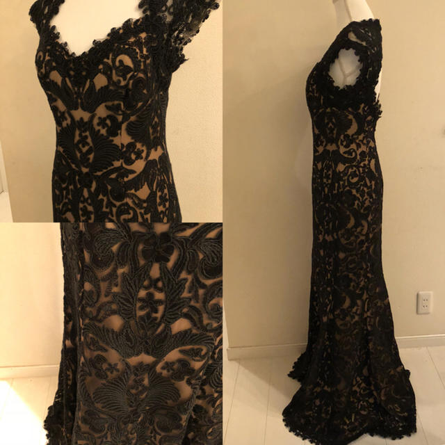 タダシショージ Tadashi shoji 総レース ロング ドレス