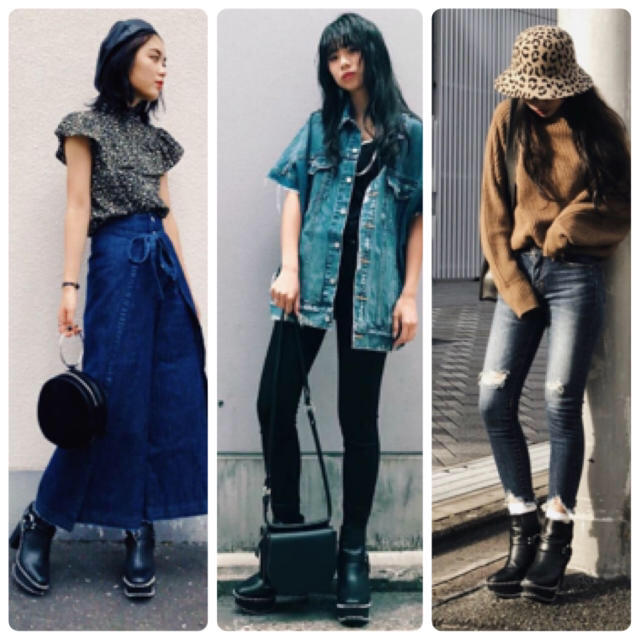 MOUSSY HARNESS WOOD SOLE BOOTS♡マウジーサボブーツ