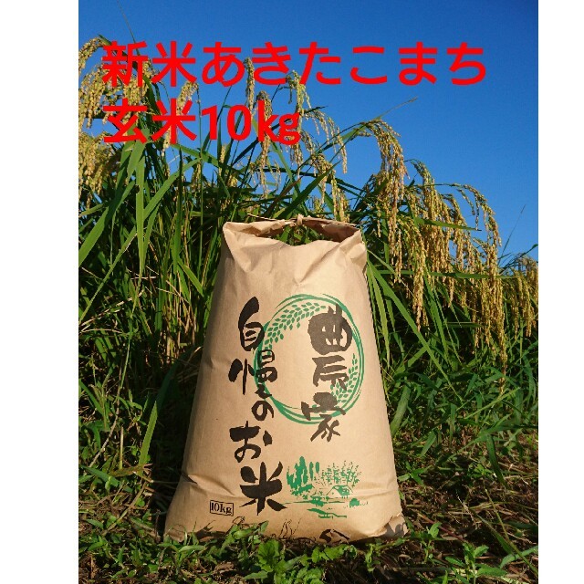 茨城29年産あきたこまち玄米10㎏ 食品/飲料/酒の食品(米/穀物)の商品写真