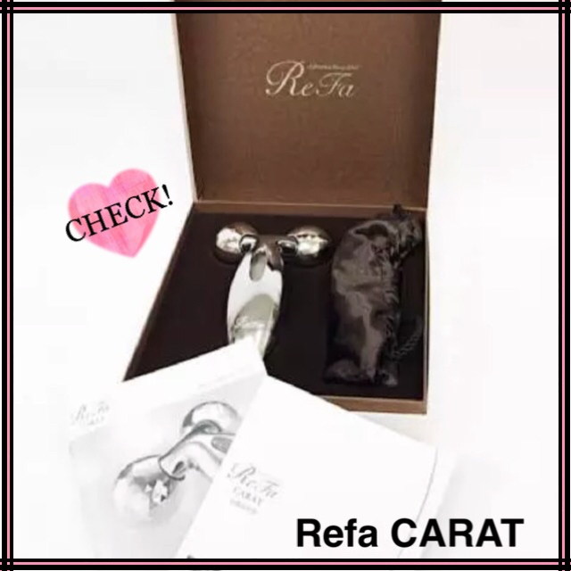 ReFa(リファ)のReFa CARAT (リファカラット)美顔ローラー 美顔器 箱付き コスメ/美容のスキンケア/基礎化粧品(フェイスローラー/小物)の商品写真
