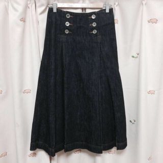 コムデギャルソン(COMME des GARCONS)の美品⭐︎デニムフレアロングスカート(ロングスカート)