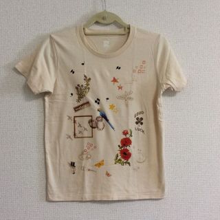 グラニフ(Graniph)のgraniph ベージュ プリントTシャツ(その他)