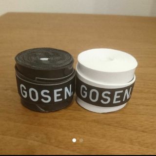 ゴーセン(GOSEN)のGOSEN グリップテープ ２個 白黒１個ずつ(バドミントン)