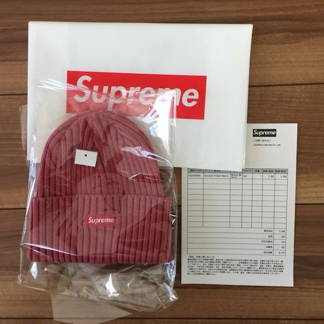 18ss supreme Overdyed Ribbed Beanie新品