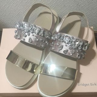 ブリジットバーキン(Bridget Birkin)のBridget Birkin ビジュー付きサンダル 24.5cm(サンダル)