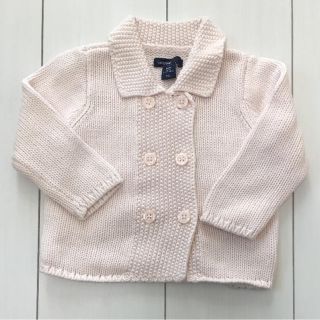 ベビーギャップ(babyGAP)の【GAP】ベビーピンク ざっくりカーディガン 70cm(カーディガン/ボレロ)