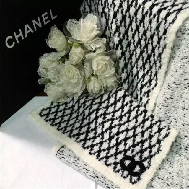 メーカー公式ショップ】 CHANEL - ニット♡ マフラー ココマーク 柄