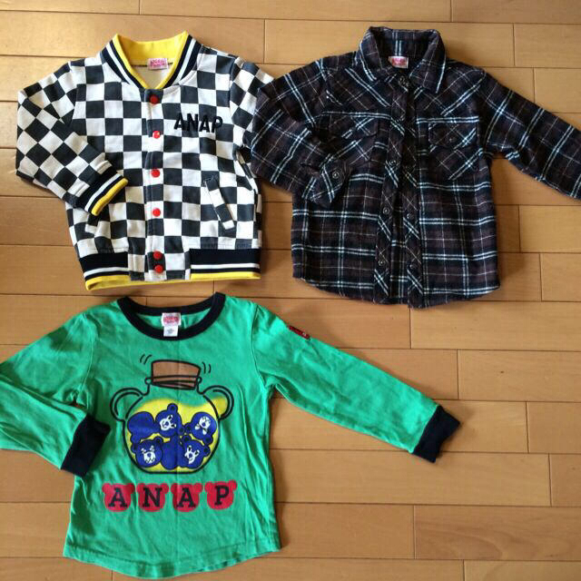 ANAP Kids(アナップキッズ)のANAPkids 100 上2点 キッズ/ベビー/マタニティのキッズ服男の子用(90cm~)(その他)の商品写真