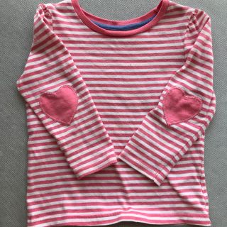 ピンク ボーダー  ロング  95(Tシャツ/カットソー)