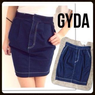 ジェイダ(GYDA)のGYDA❤デニムコクーンスカート✨S(ミニスカート)