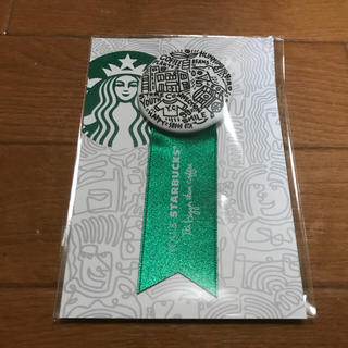スターバックスコーヒー(Starbucks Coffee)の非売品！STARBUCKS リボンメダル グリーン スターバックス スタバ(ノベルティグッズ)