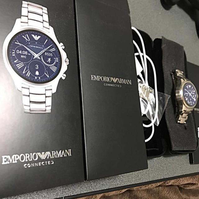 Emporio Armani(エンポリオアルマーニ)のエンポリオアルマーニ   スマートウォッチ コネクテッド  メンズの時計(腕時計(アナログ))の商品写真