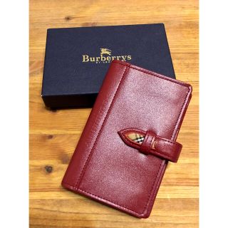 バーバリー(BURBERRY)の【大幅値下げ！】バーバリー 手帳カバー 赤(その他)