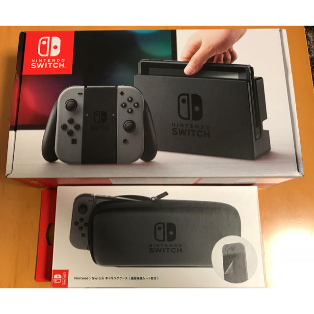 Nintendo Switch - ほぼ新品 Nintendo Switch ブラック 純正キャリング ...