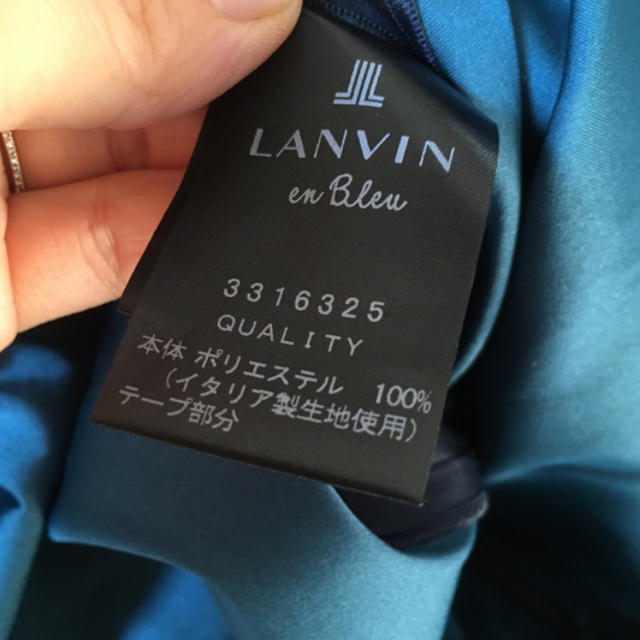 LANVIN en Bleu(ランバンオンブルー)の《セール3/18まで》LANVIN en Bleu ワンピース レディースのワンピース(ひざ丈ワンピース)の商品写真