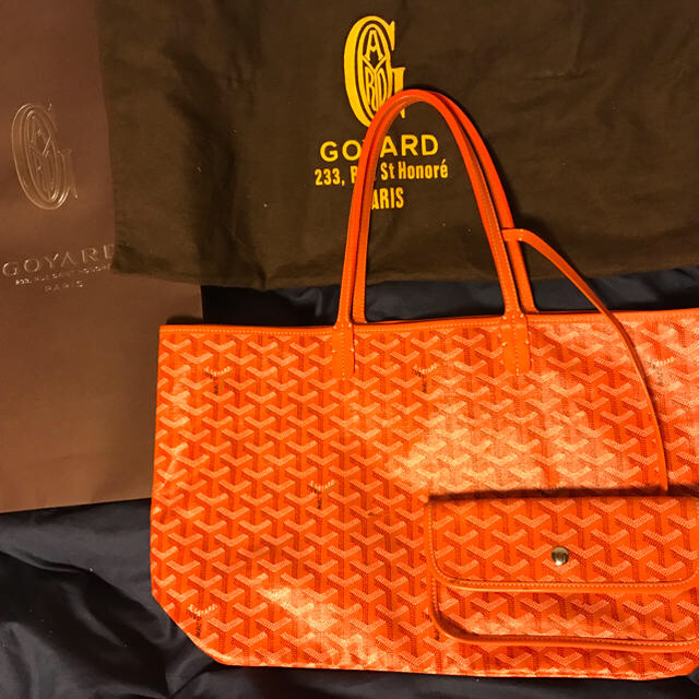 GOYARD(ゴヤール)の値下しました‼︎ゴヤール サンルイPMオレンジ本物保証未使用訳あり レディースのバッグ(トートバッグ)の商品写真