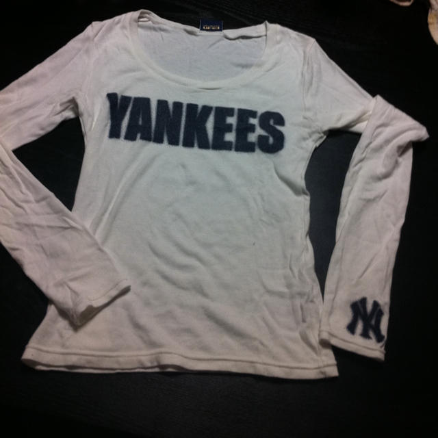 LB-03(エルビーゼロスリー)のヤンキース☆ロングTシャツ レディースのトップス(Tシャツ(長袖/七分))の商品写真