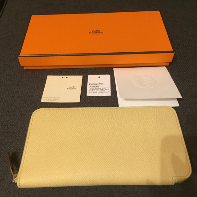 Hermes - 美品  HERMES  シルクイン ジョーヌップサン 財布