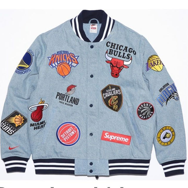 Mサイズ supreme Nike NBA denim jacket