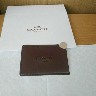 【新品未使用】 COACH コーチ カードケース／定期入れ／ミラー(鏡)付き