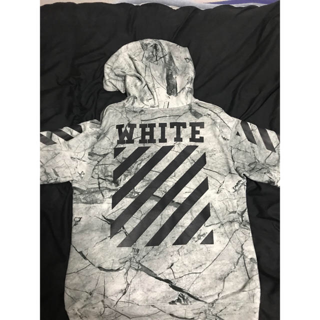 off white 16ssカルヴァッジョ　マーブルパーカー　グレー