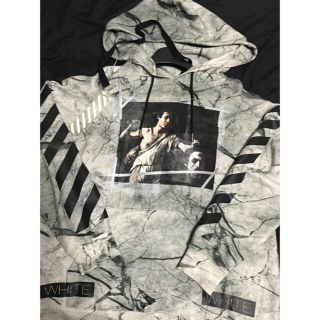 オフホワイト(OFF-WHITE)のoffwhite 16ss カルヴァッジョ マーブル パーカー グレー xs(パーカー)