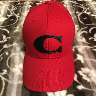 コーチ(COACH)のCOACH cap 帽子 キャップ red 赤(キャップ)
