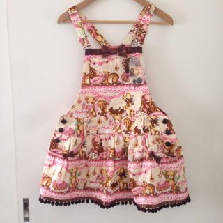 アンジェリックプリティー(Angelic Pretty)のリトルベアーズカフェ サロペット(ミニワンピース)