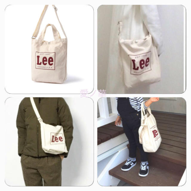 Lee(リー)の★新品★Lee★トートバック★キャンバス★ワインレッド キッズ/ベビー/マタニティのこども用バッグ(トートバッグ)の商品写真