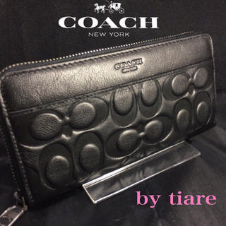 コーチ(COACH)の春セール品❣️新品コーチ長財布F74999エンボスドグレインシグネチャー(長財布)