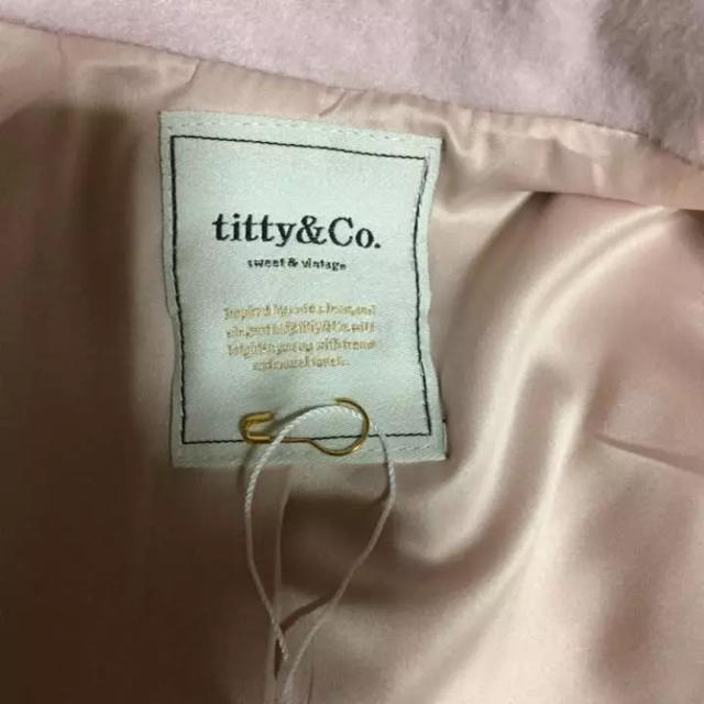 titty&co(ティティアンドコー)の♡※新品未使用※ titty&Co シャギーコート ピンク♡ レディースのジャケット/アウター(スプリングコート)の商品写真